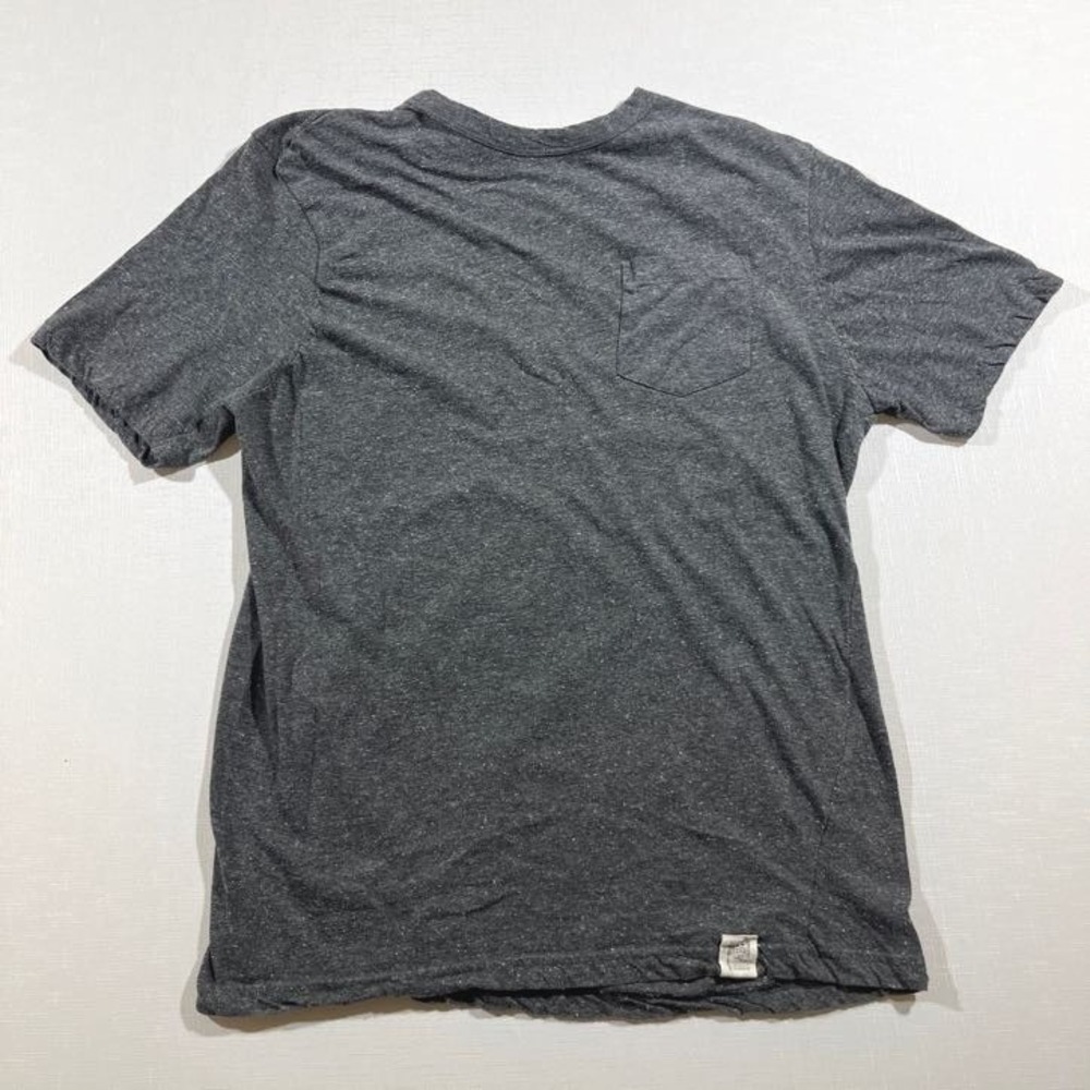 PD&C T-Shirt Large Mens Grey Pocket Tee Short Sleeve T Charcoal Heather Speckled